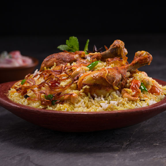 Hyderabadi Chicken Dum Biryani