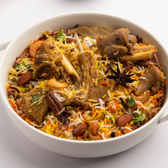 Hyderabadi Goat Dum Biryani