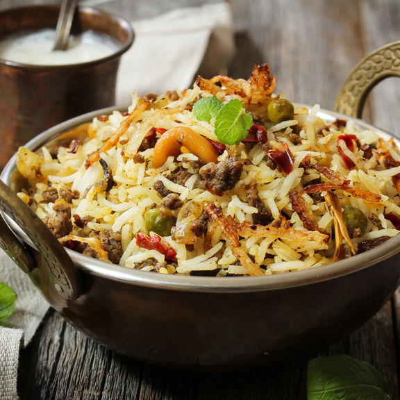 Keema Fry Biryani